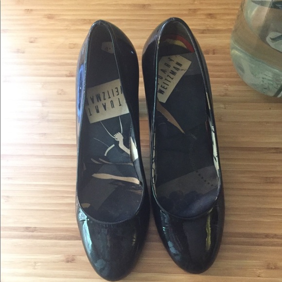 Black patent leather stuart weitzman pumps - Picture 3 of 4